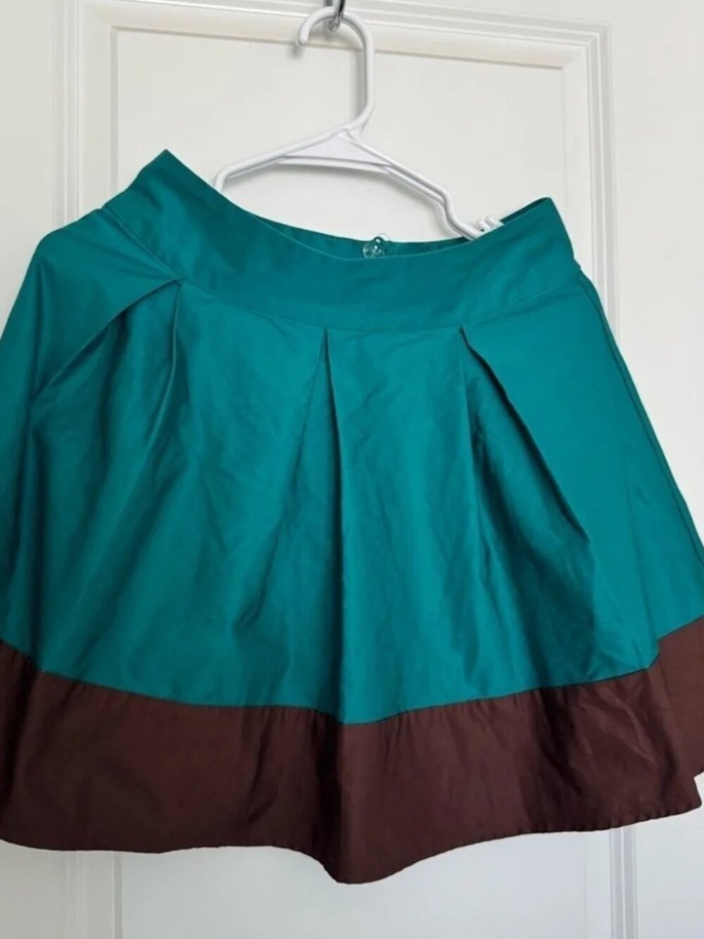 H&M Teal and Brown Skirt